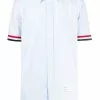 Thom Browne RWB-stripe short sleeve shirt