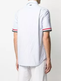 Thom Browne RWB-stripe short sleeve shirt