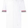 Thom Browne Fun-mix striped shot-sleeve shirt