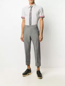Thom Browne Seersucker stripe button-down shirt