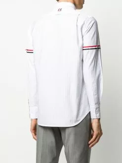 Thom Browne RWB armband-detail stripe shirt