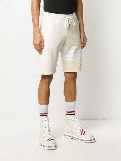 Thom Browne 4 Bar stripe tonal track shorts track & running shorts of men 7 Thom Browne 4-Bar stripe tonal track shorts