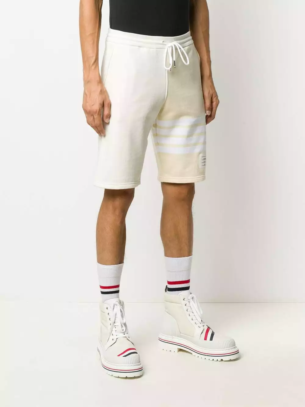 Thom Browne 4 Bar stripe tonal track shorts track & running shorts of men 3 Thom Browne 4-Bar stripe tonal track shorts