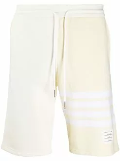 Thom Browne 4-Bar stripe tonal track shorts