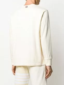 Thom Browne logo-patch long-sleeve T-shirt