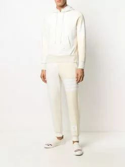 Thom Browne tonal 4-Bar hoodie