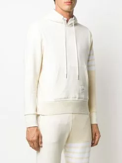 Thom Browne tonal 4-Bar hoodie
