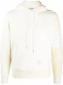 Thom Browne tonal 4-Bar hoodie