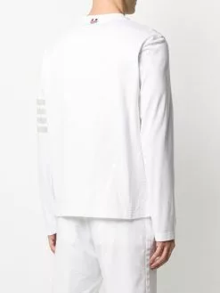 Thom Browne 4-Bar stripe long-sleeve T-shirt