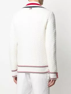 Thom Browne V-neck knit jumper