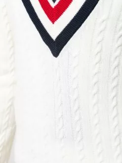 Thom Browne V-neck knit jumper