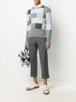 Thom Browne patchwork knit jumper