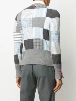 Thom Browne patchwork knit jumper