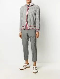 Thom Browne heritage cable knit cardigan