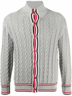 Thom Browne heritage cable knit cardigan