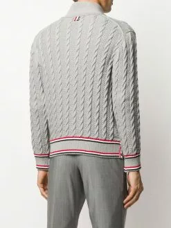 Thom Browne heritage cable knit cardigan