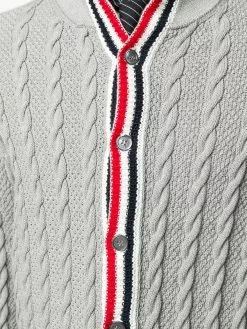 Thom Browne heritage cable knit cardigan