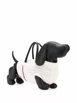 Thom Browne Hector knitted-jumper tote bag