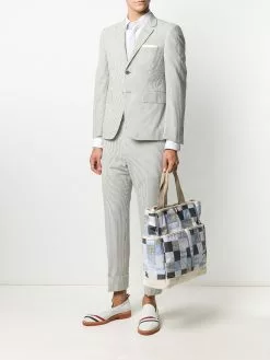 Thom Browne patchwork garden tote bag
