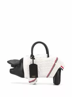 Thom Browne Pig knitted-jumper tote bag