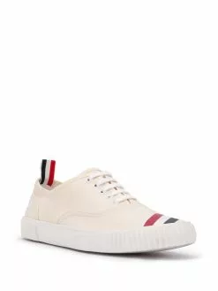 Thom Browne heritage RWB-stripe canvas sneakers