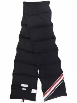 Thom Browne downfilled stripe scarf