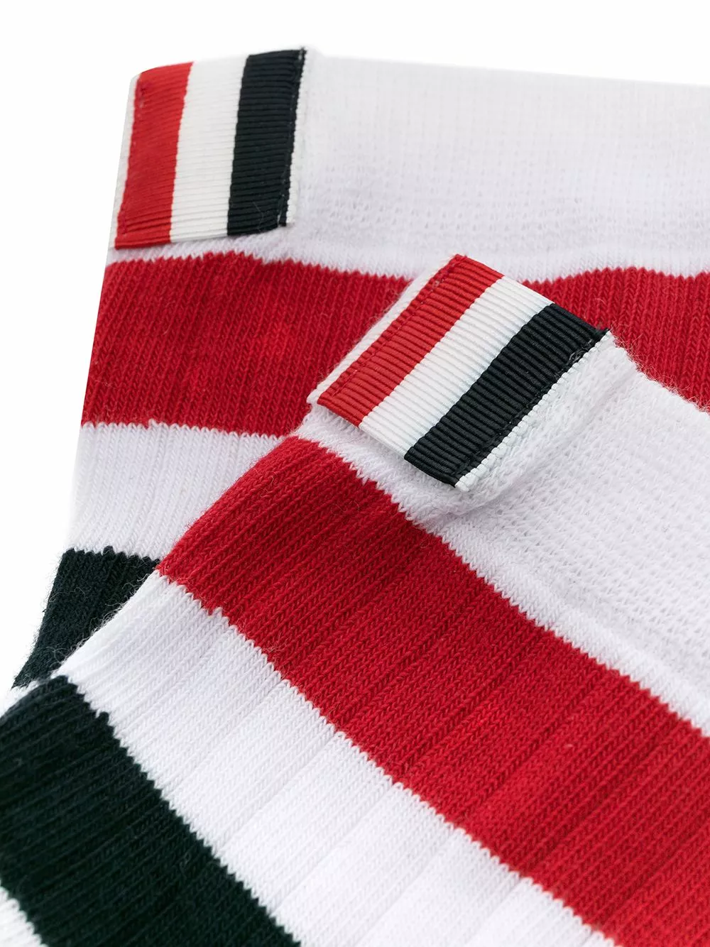 Thom Browne RWB stripe ribbed socks of men 2 Thom Browne RWB-stripe ribbed socks