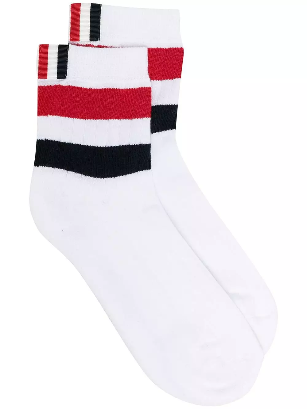 Thom Browne RWB stripe ribbed socks of men 1 Thom Browne RWB-stripe ribbed socks