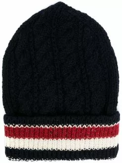 Thom Browne cable-knit beanie hat