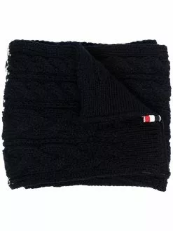 Thom Browne cable-knit scarf