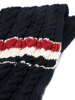 Thom Browne Cable knit scarf scarves of men 5 Thom Browne cable-knit scarf