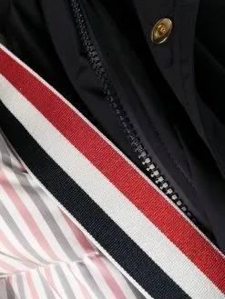 Thom Browne downfill hooded football 4-Bar parka