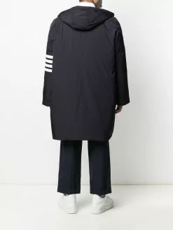 Thom Browne downfill hooded football 4-Bar parka
