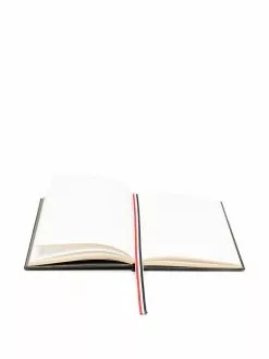 Thom Browne pebbled leather blank notebook