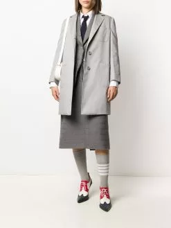 Thom Browne mid-length sack overcoat