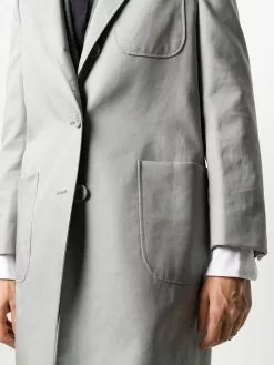 Thom Browne Mid length sack overcoat single breasted coats of women 9 Thom Browne mid-length sack overcoat