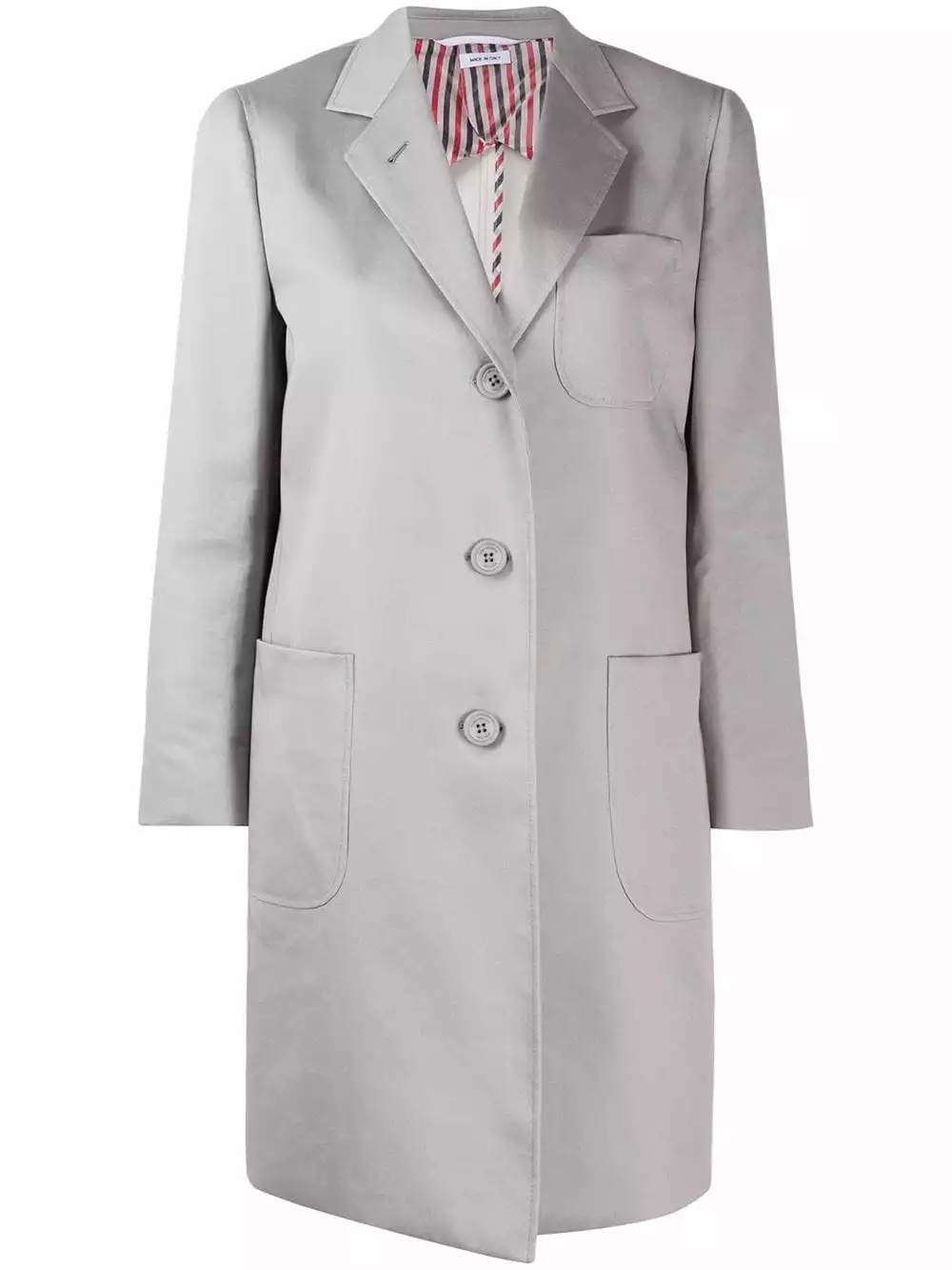 Thom Browne Mid length sack overcoat single breasted coats of women 1 Thom Browne mid-length sack overcoat