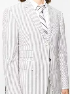 Thom Browne Stripe single breasted blazer blazers of women 9 Thom Browne stripe single-breasted blazer