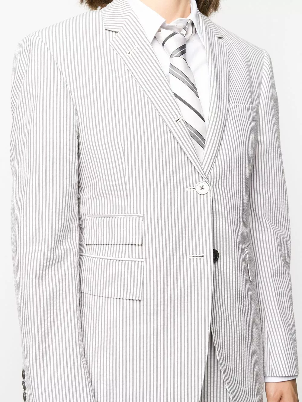 Thom Browne Stripe single breasted blazer blazers of women 5 Thom Browne stripe single-breasted blazer