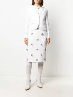 Thom Browne tweed single-breasted blazer