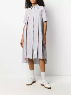 Thom Browne seersucker shirt dress