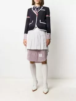 Thom Browne RWB-stripe pleated skirt