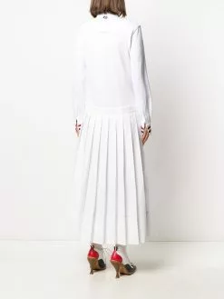Thom Browne pleat-detail shirt dress