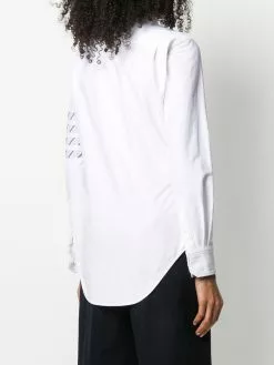 Thom Browne 4-Bar stripe long-sleeve shirt