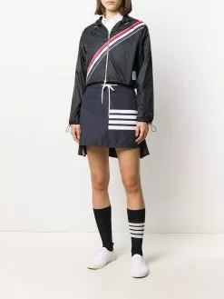 Thom Browne RWB-stripe short parka