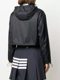 Thom Browne RWB-stripe short parka