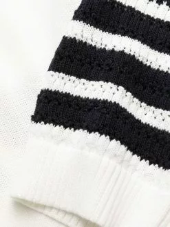 Thom Browne Hector four-bar stripe midi dress