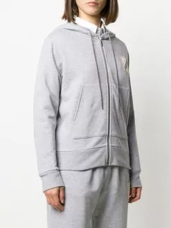 Thom Browne patch-detail zip-up hoodie