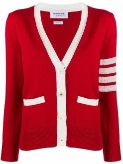Thom Browne Hector Icon intarsia V-neck cardigan