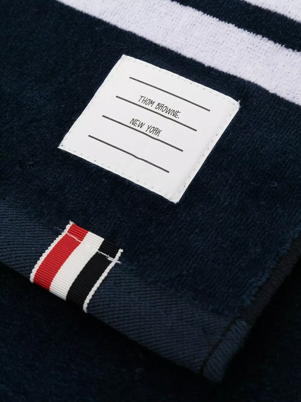 Thom Browne Terry 4 Bar small gym towel towels of men 3 Thom Browne terry 4-Bar small gym towel